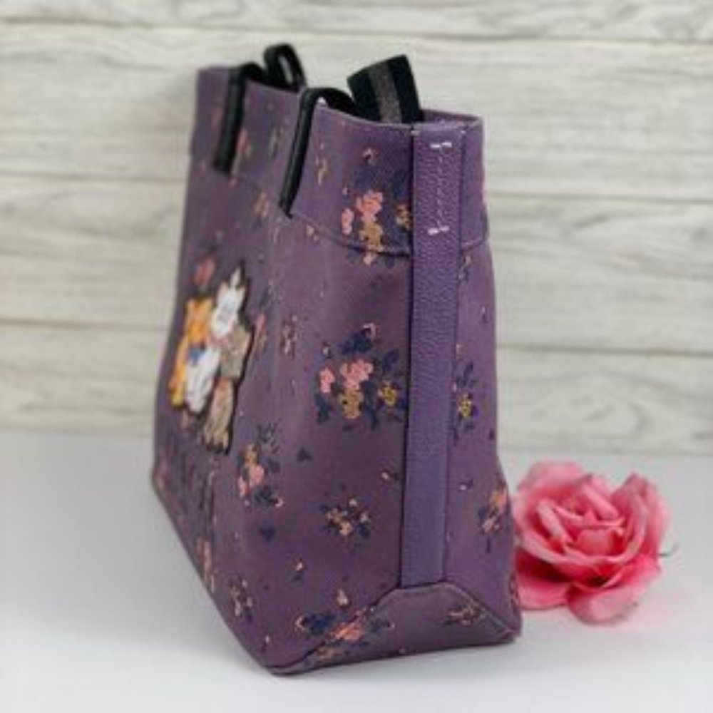 🥰Coach Disney Tote Bag Dusty Lavender Multi_3